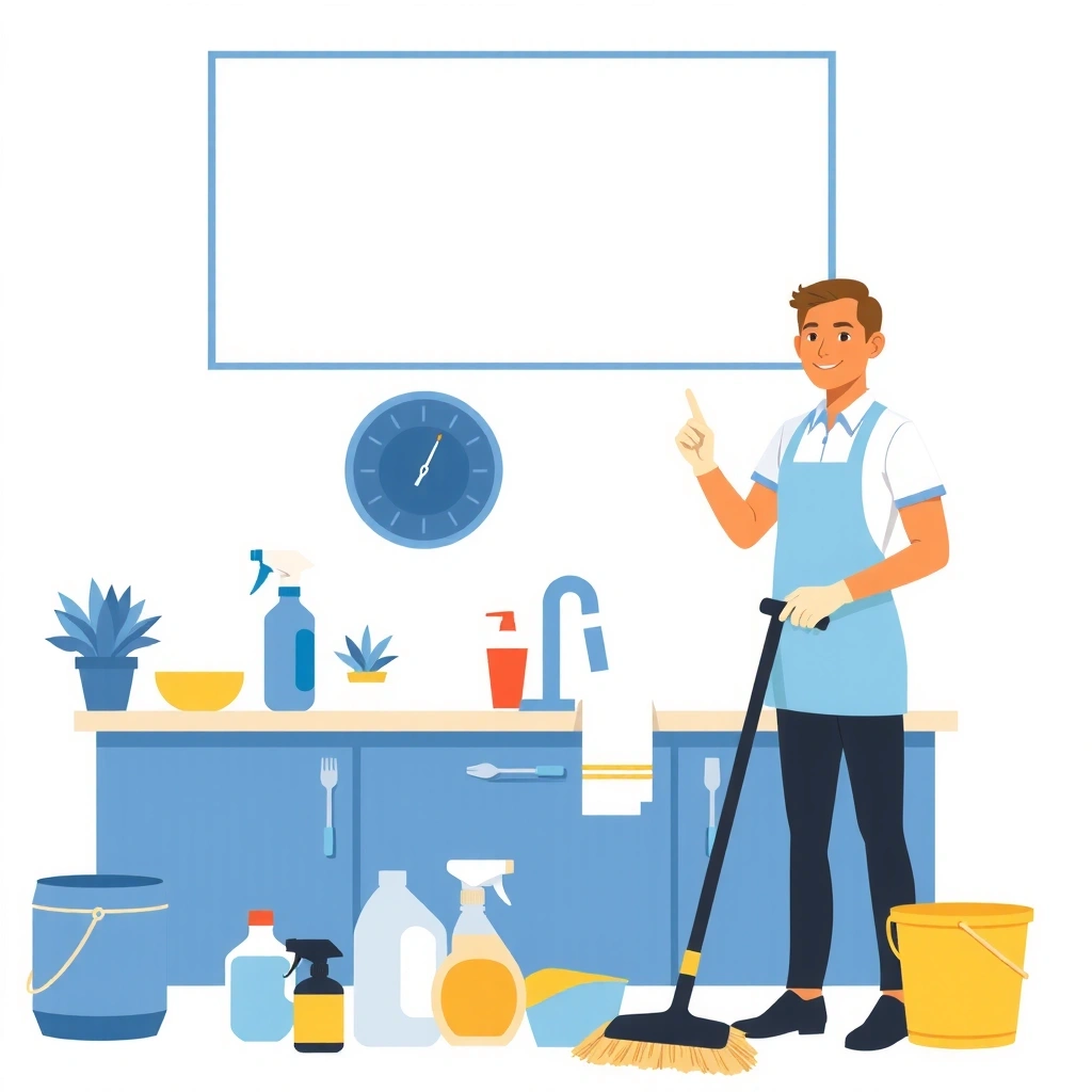 Maintenance cleaning service showing regular upkeep