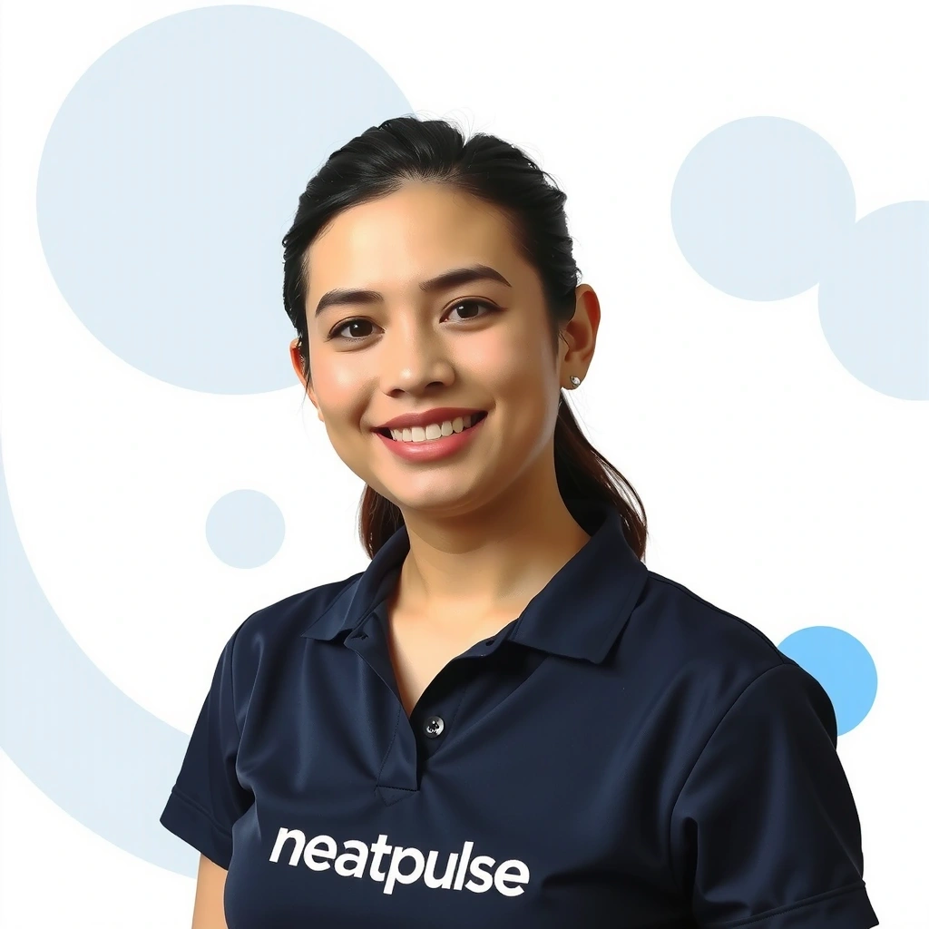 Maria Santos, Senior Cleaning Supervisor with neatpulse cleaning company